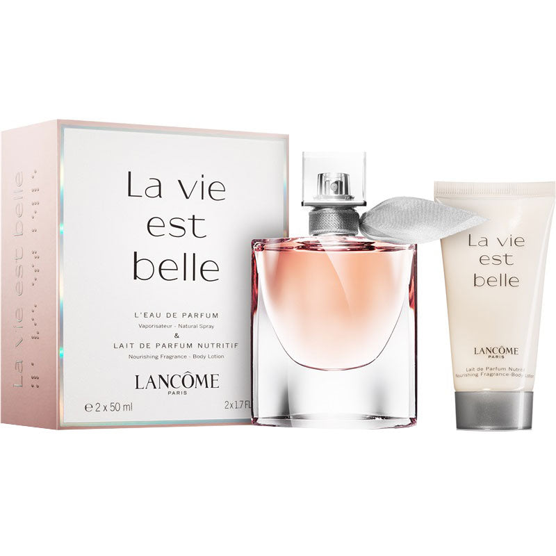 Set Cadou La Vie Est Belle, Apa de Parfum 50 ml+50 ml Lotiune de Corp