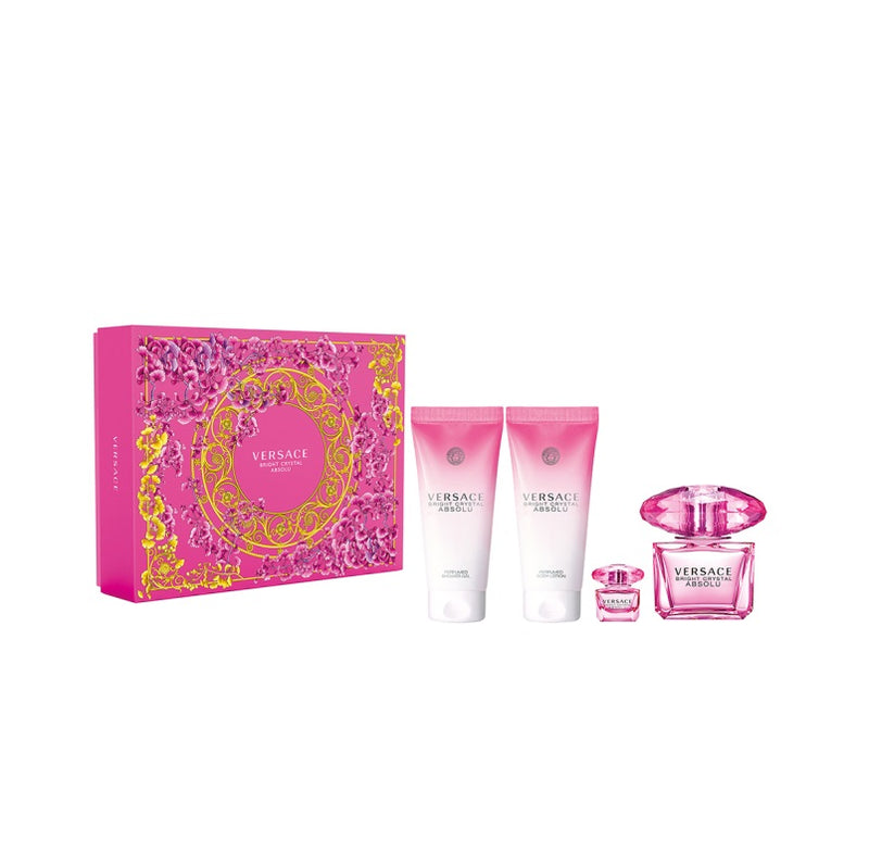 Set Cadou Bright Crystal Absolu , Apa de Parfum 100ml + Apa de Parfum 5ml + Lotiune de Corp 100ml + Gel de Dus 100ml