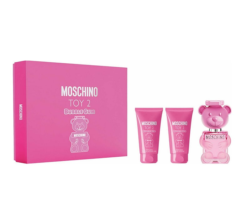 Set Cadou Toy 2 Bubble Gum , Apa de Toaleta 50ml + Lotiune de Corp 50ml + Gel de Dus 50ml