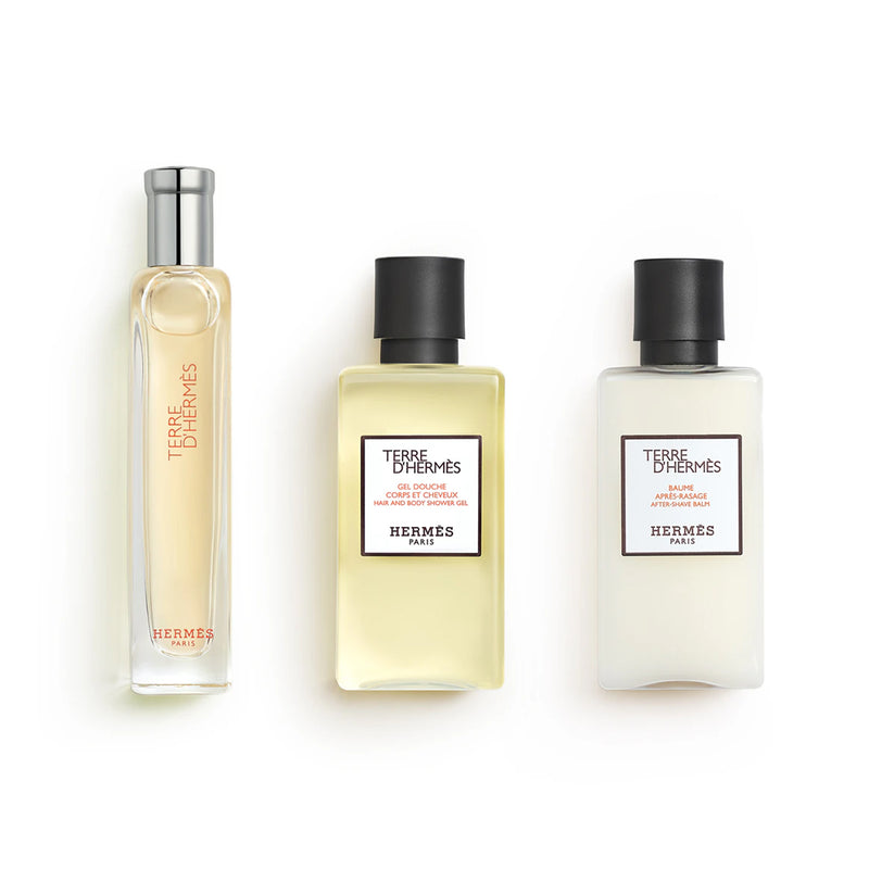 Set Cadou Terre d'Hermes, Apa de Toaleta 15ml + Gel de Dus 40ml + After Shave Balsam 40ml