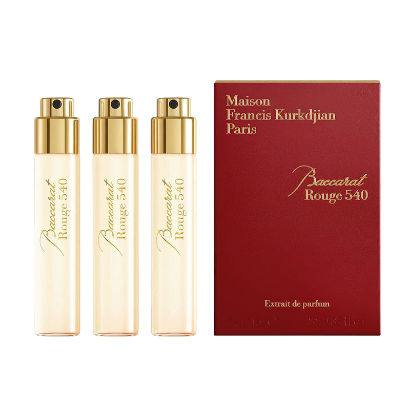 Francis Kurkdjian Baccarat Rouge 540, Extract de Parfum, Unisex - 3 x 11ml