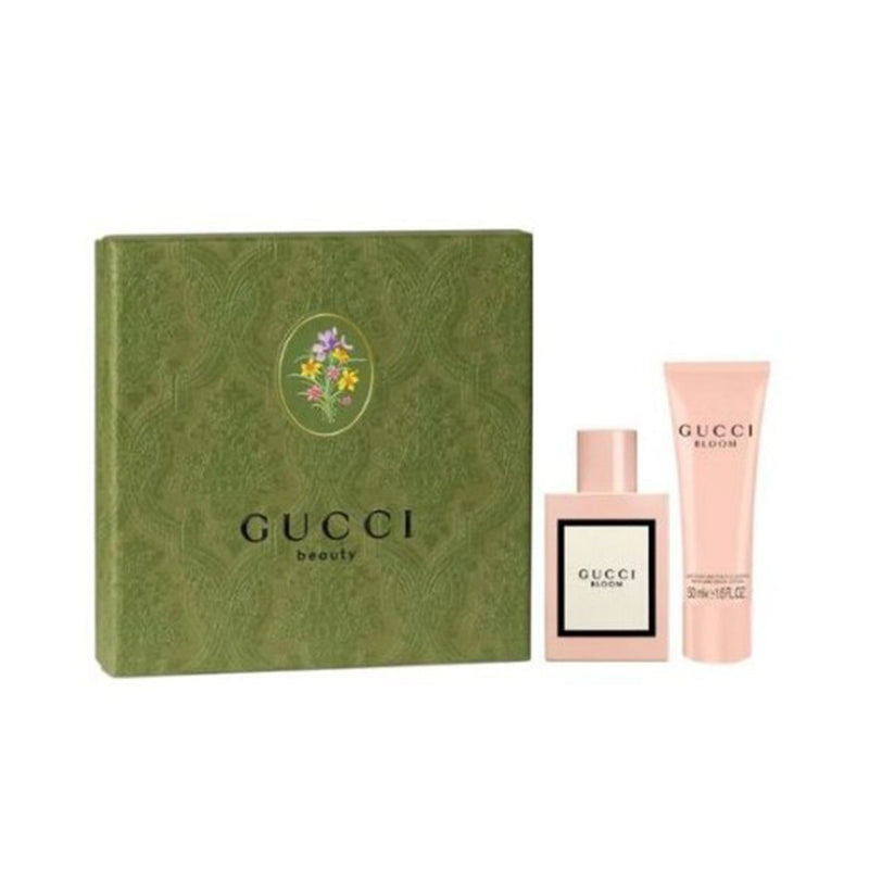 Gucci Bloom Set Cadou Femei, 50ml Apa de Parfum + 50ml  Lotiune de Corp