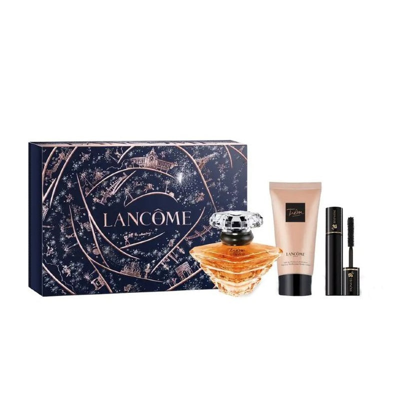 Set Cadou Tresor , Apa de Parfum 30ml + Lotiune de Corp 50ml + Mini Mascara