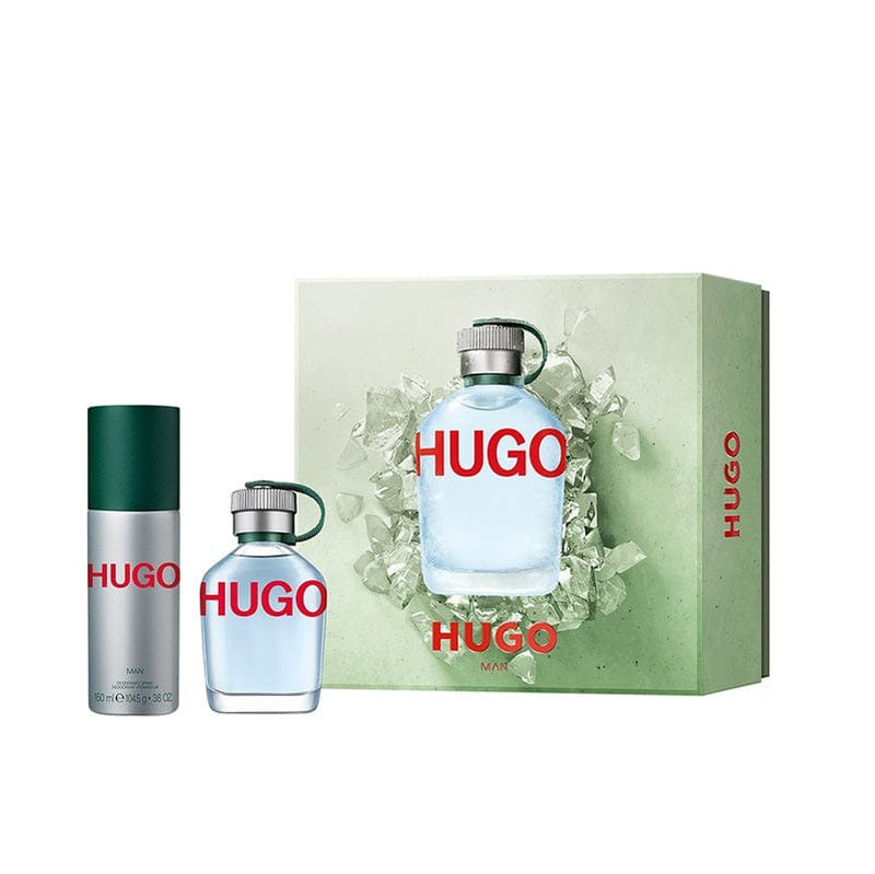 Hugo Boss Hugo Man, Set Cadou, Apa de Toaleta 75ml + Deodorant Spray 150ml
