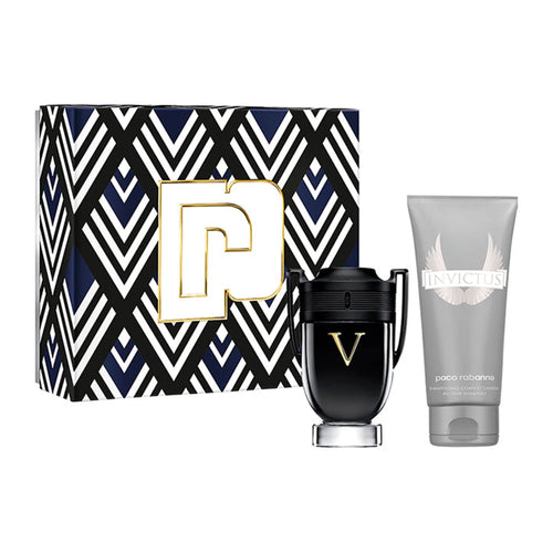 Paco Rabanne Invictus Victory, Set Cadou 50 ml Apa de Parfum + 100 ml Gel de Dus