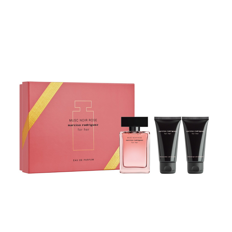 Set Cadou Musc Noir Rose Apa de Parfum 50ml + Lotiune de Corp 50ml + Gel de Dus 50ml