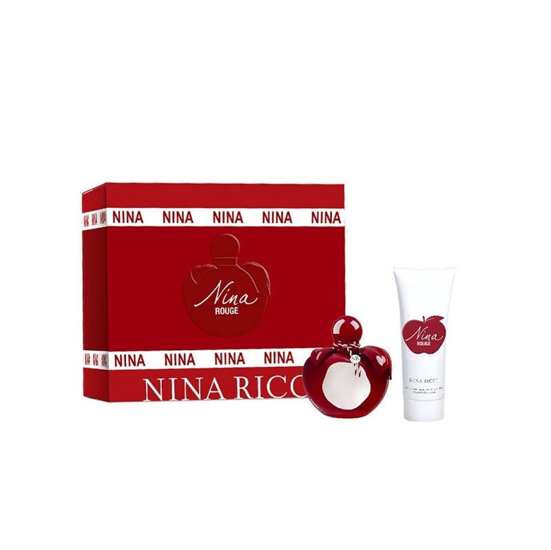 Set Cadou Nina Rouge , Apa de Toaleta 80ml + Lotiune de Corp 75ml