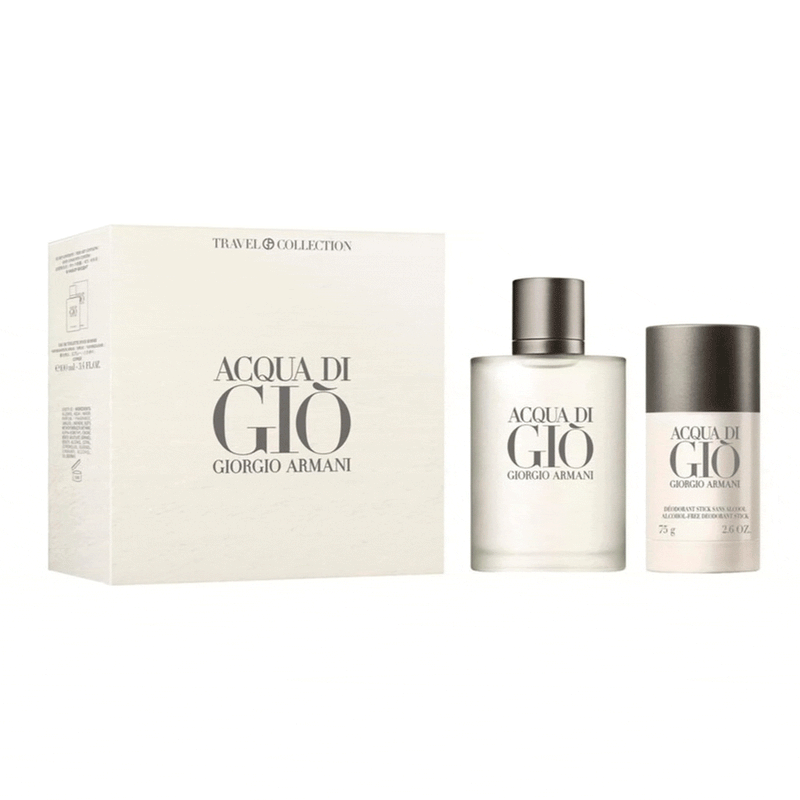 Giorgio Armani Set Cadou Acqua di Gio, Apa de Toaleta 100ml + Stick 75ml, Barbati