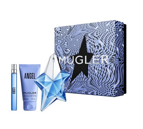 Thierry Mugler Set Cadou Angel , Apa de Parfum 50ml + Lotiune de Corp 50ml + Apa de Parfum 10ml