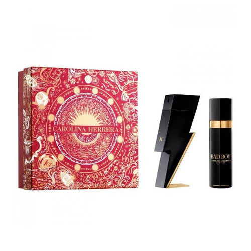 Carolina Herrera Set Cadou Bad Boy , Apa de Toaleta 100ml + Deodorant Spray 100ml