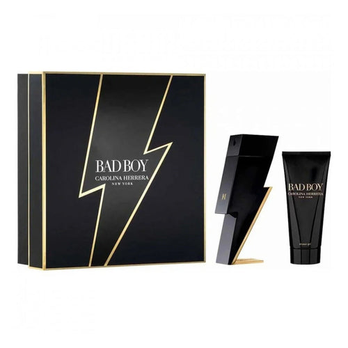 Carolina Herrera Set cadou Bad Boy, Apa de Toaleta 100ml + Gel de Dus 100ml