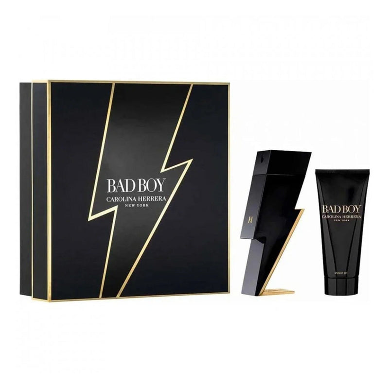 Carolina Herrera Set cadou Bad Boy, Apa de Toaleta 100ml + Gel de Dus 100ml