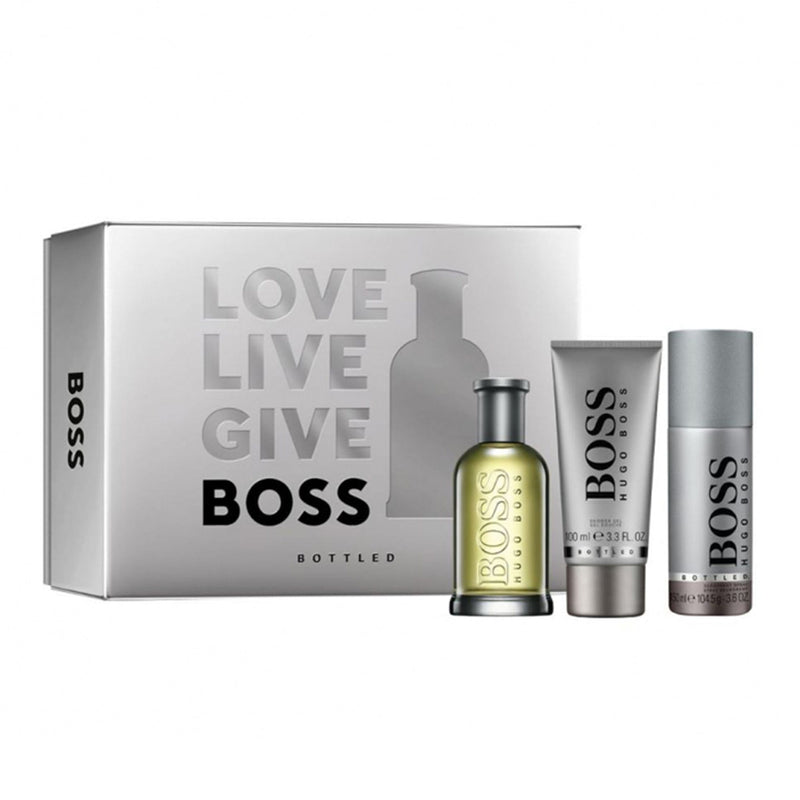 Hugo Boss Set Cadou Boss Bottled, 100 ml Apa de Toaleta +100 ml Gel de Dus +150ml Deodorant Spray