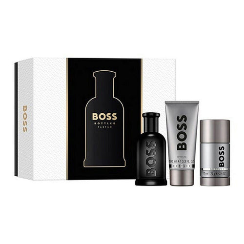 Hugo Boss Set Cadou Bottled Parfum, Parfum 100ml + Gel de Dus 100ml + Deodorant Stick 75ml
