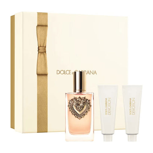 Dolce & Gabbana Set Cadou Devotion, Apa de Parfum 100ml + Gel de Dus 50ml + Lotiune de Corp 50ml