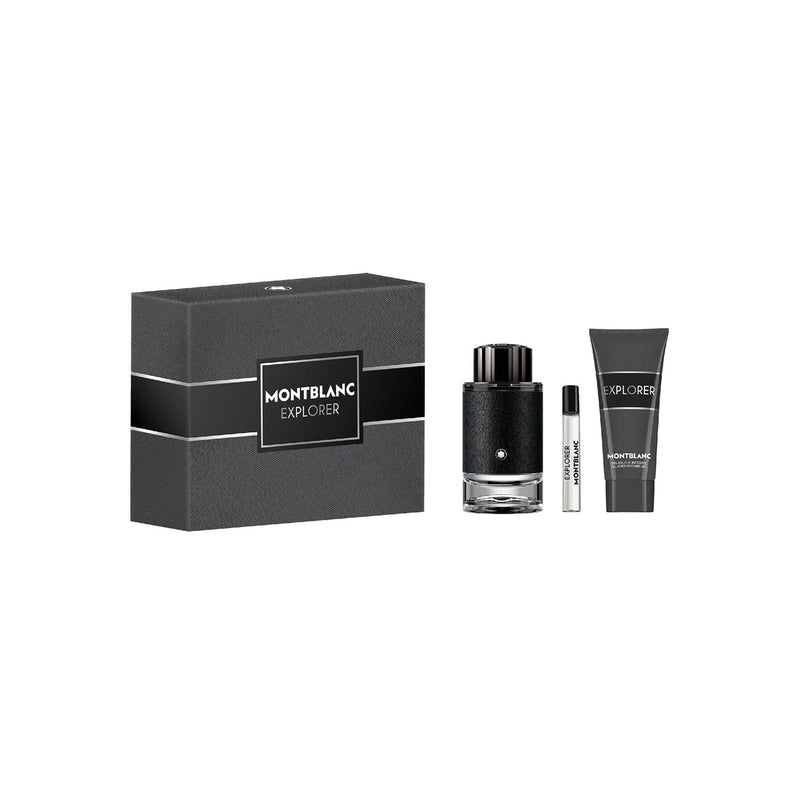 Mont Blanc Set Cadou, Explorer, Apa de Parfum 100ml + Apa de Parfum 7,5ml + Gel de Dus 100ml