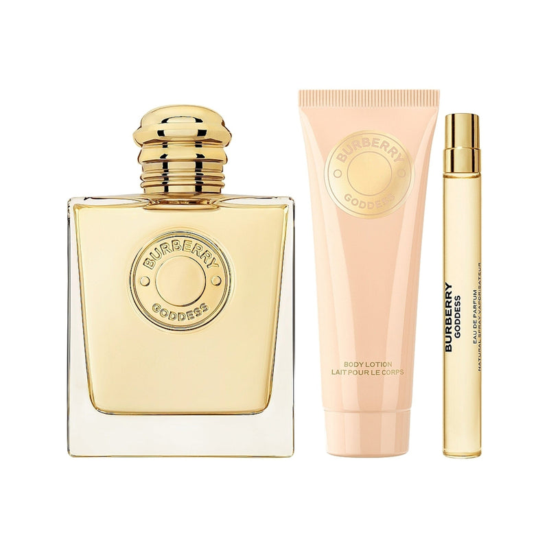 Burberry Set Cadou Goddess Femei , 100 ml Apa de Parfum + 75 ml Lotiune de Corp + 10 ml Apa de Parfum