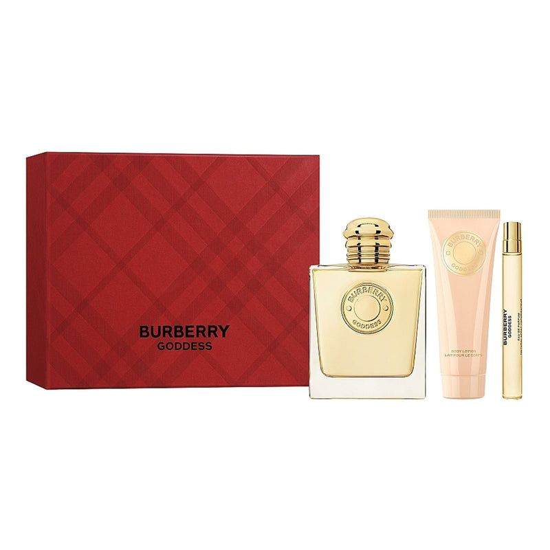Burberry Set Cadou Goddess Femei , 100 ml Apa de Parfum + 75 ml Lotiune de Corp + 10 ml Apa de Parfum