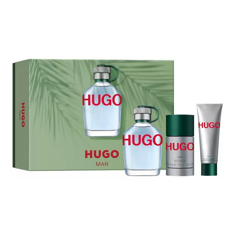 Hugo Boss Set Cadou Hugo Man, Apa de Toaleta 125ml+75ml Deodorant Stick+50ml Gel de Dus
