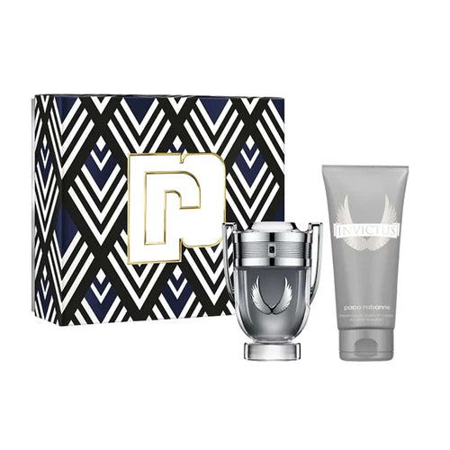 Paco Rabanne Set Cadou Invictus Platinum 50 ml Apa de Parfum+ 100 ml Gel de Dus