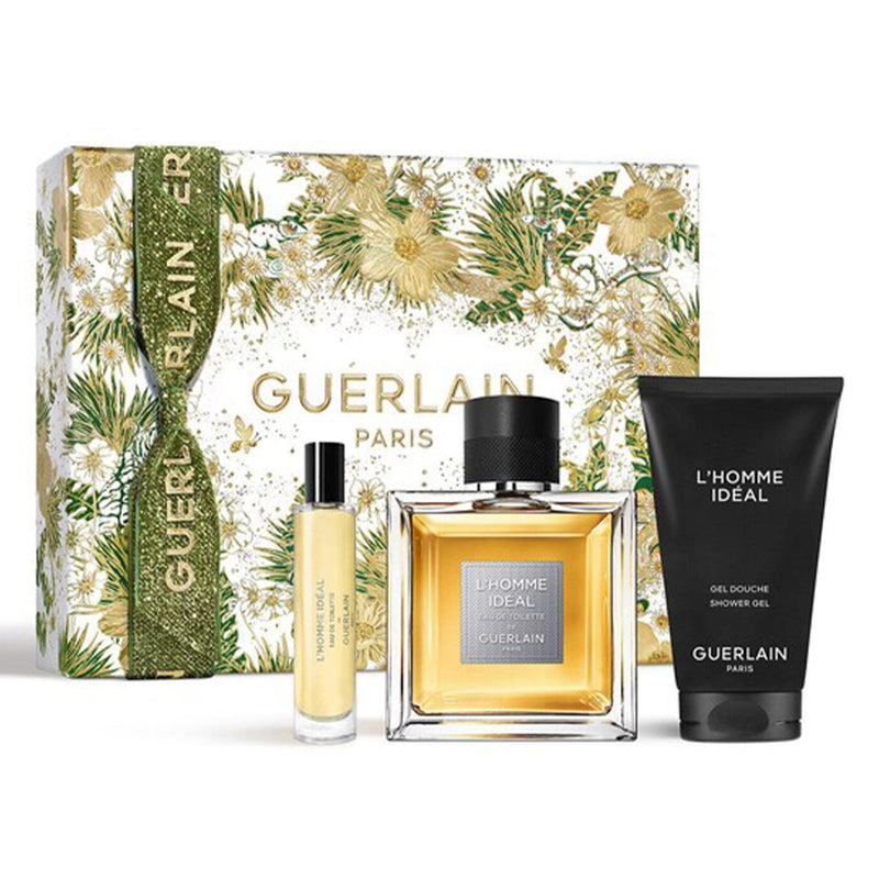 Guerlain Set Cadou L’Homme Ideal , Apa de Toaleta 100ml + Apa de Toaleta 10ml + Gel de Dus 75ml