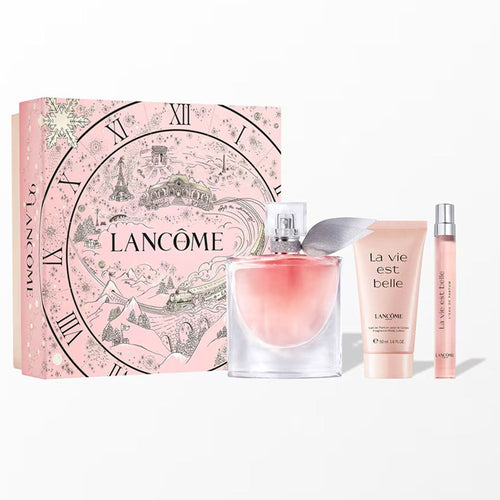 Lancome Set Cadou La Vie est Belle, Apa de Parfum 50ml + Apa de Parfum 10ml + Lotiune de Corp 50ml