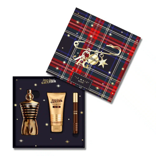 Jean Paul Gaultier Set Cadou Le Male Elixir, Apa de Parfum 125ml + Apa de Parfum 10ml + Gel de Dus 75ml