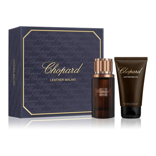 Chopard Set Cadou Leather Malaki, Apa de Parfum 80ml + Gel de Dus 150ml