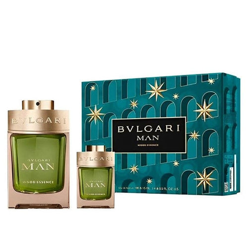 Bvlgari Set Cadou Man Wood Essence, Apa de Parfum 100ml + Mini Parfum 15ml