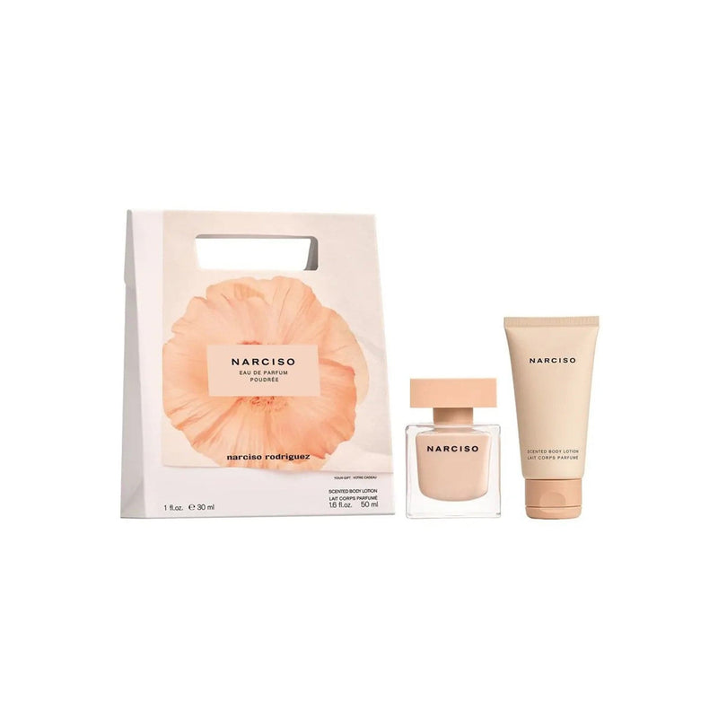 Narciso Rodriguez Set Cadou, Narciso Poudree, Apa de Parfum 30ml + Lotiune de Corp 50ml