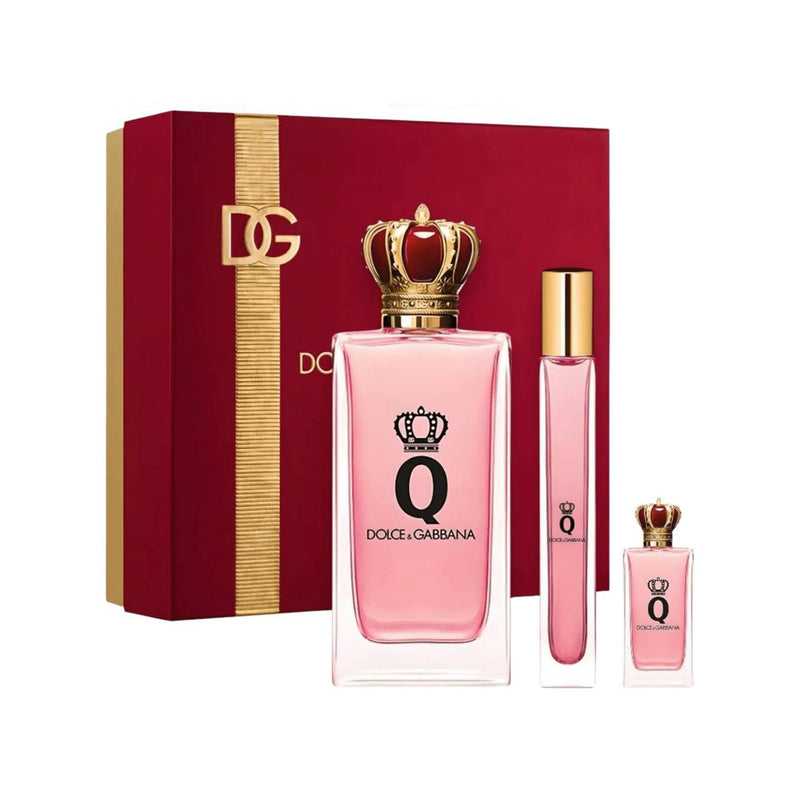 Dolce & Gabbana Set Cadou Q by Dolce&Gabbana, Apa de Parfum 100ml + Mini Parfum 10ml + Apa de Parfum 5ml, Femei