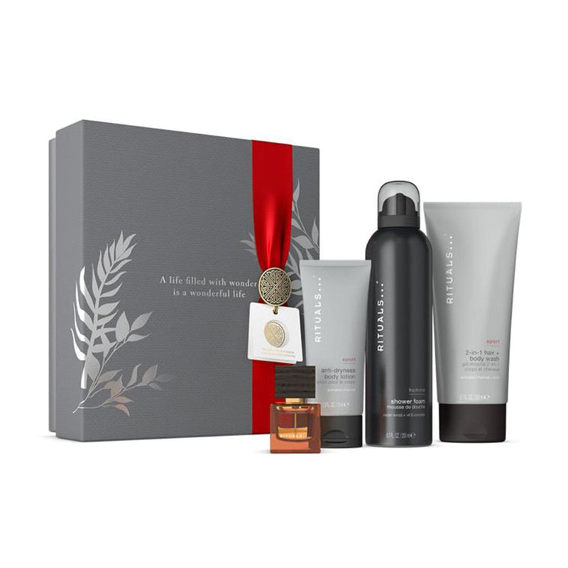 RITUALS Set Cadou The Ritual of Homme, Apa de Parfum 15ml + Lotiune de Corp 70ml + Sampon 200ml + Spuma de Dus 200ml