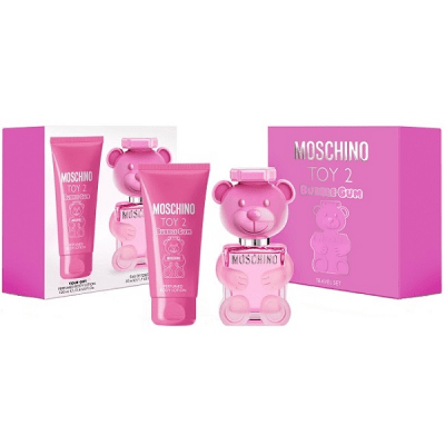 Moschino Toy 2  Bubble Gum Set Cadou , 50 ml Apa de Toaleta + 50ml Lotiune de Corp