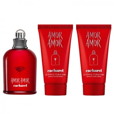 Cacharel Amor Amor Eau de Toilette 50ml + 2 X Body Lotion 50ml